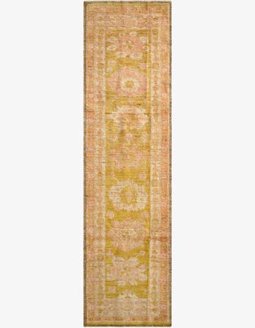2' 8 x 9' 11 Hand Knotted Oushak Wool Runner Rug