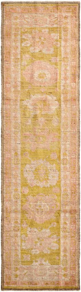 2' 8 x 9' 11 Hand Knotted Oushak Wool Runner Rug