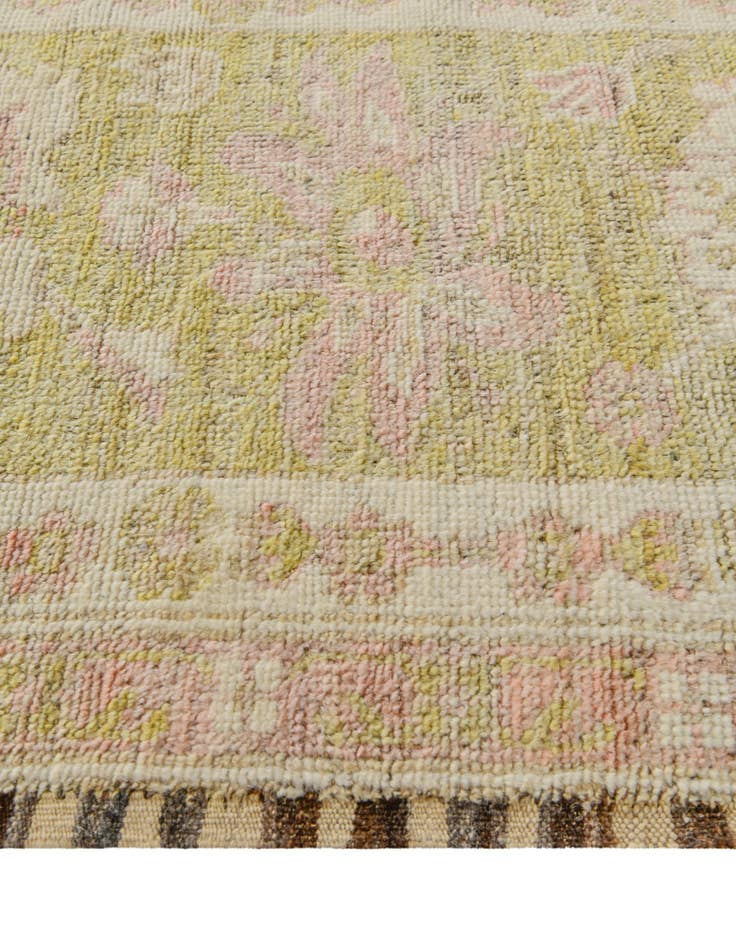 Detail image of 2' 8 x 10' 2 Hand Knotted Oushak Wool Runner Rug