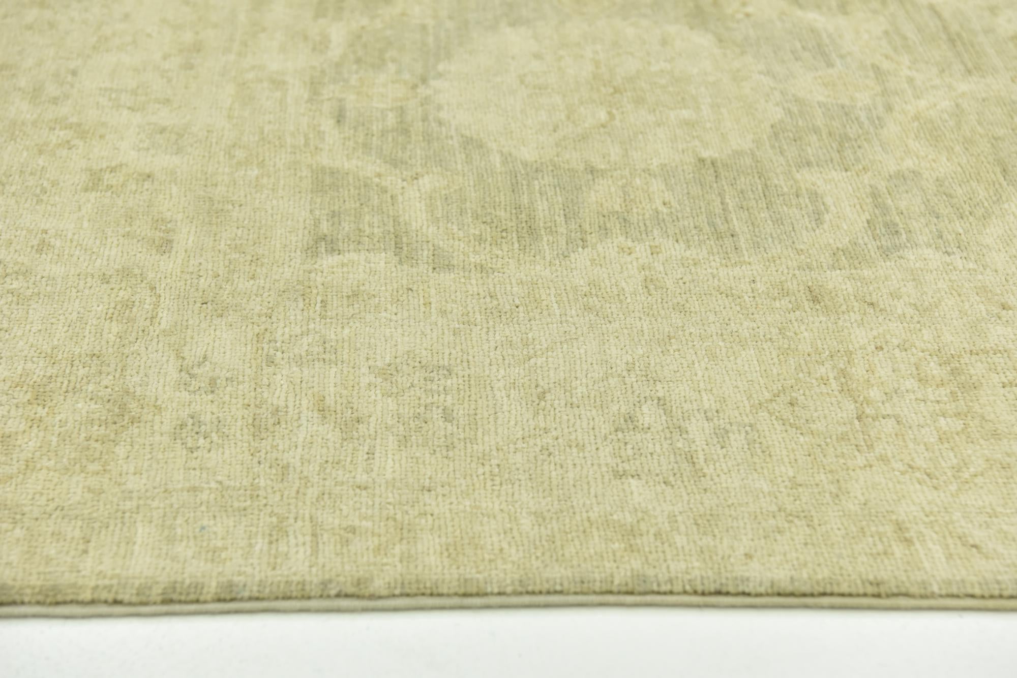 4' 8 x 19' 2 Hand Knotted Peshawar Ziegler Runner Rug