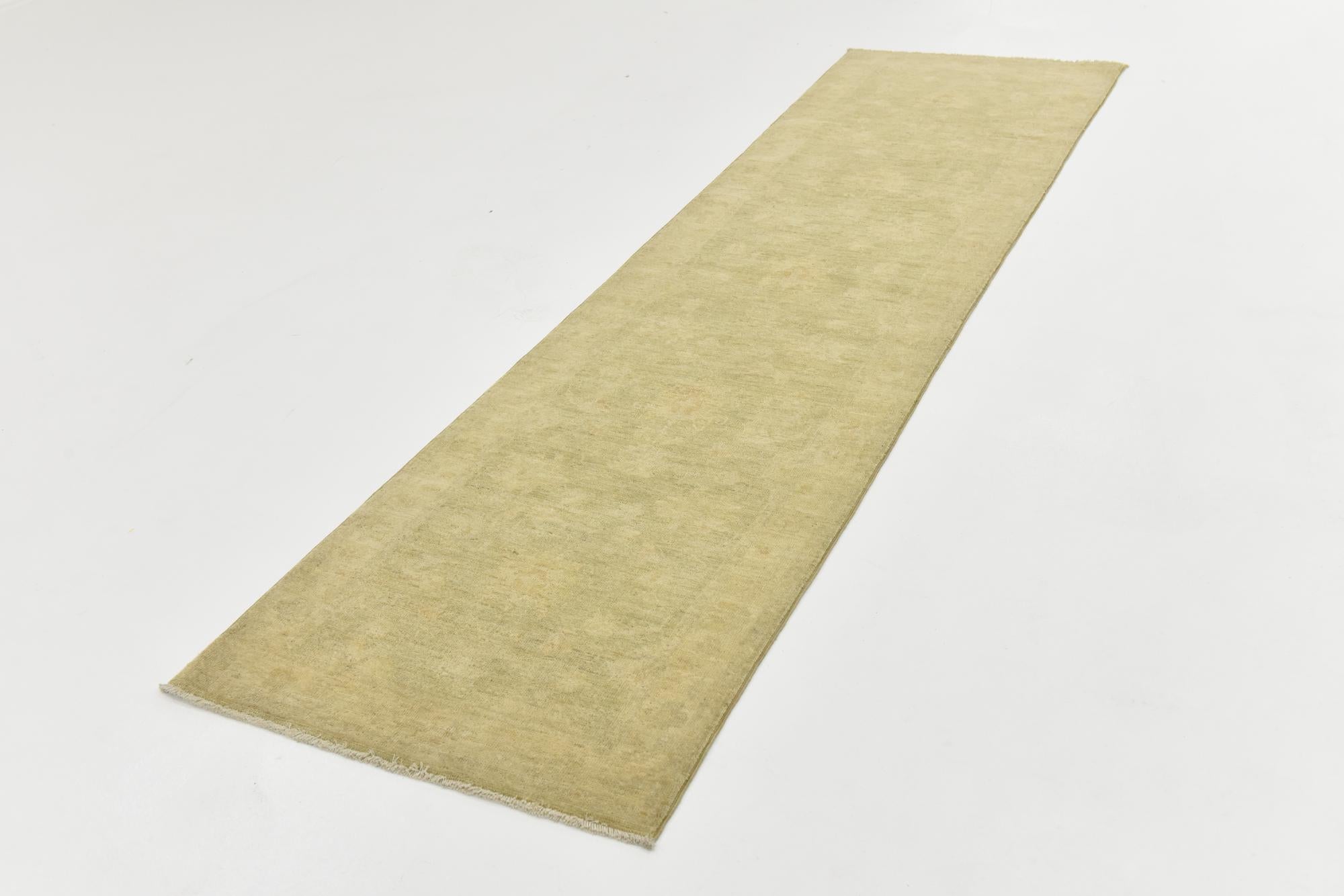 2' 7 x 9' 5 Hand Knotted Peshawar Ziegler Runner Rug