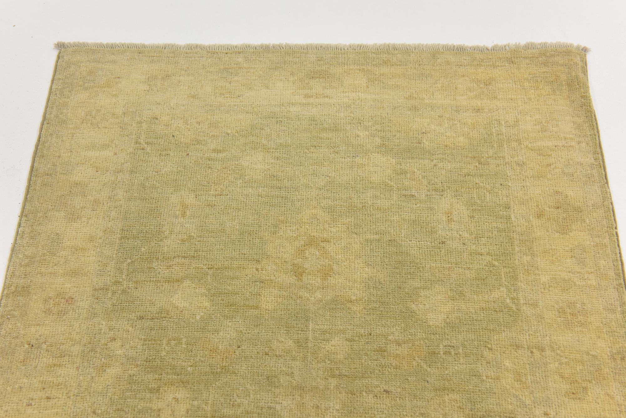 2' 7 x 9' 5 Hand Knotted Peshawar Ziegler Runner Rug