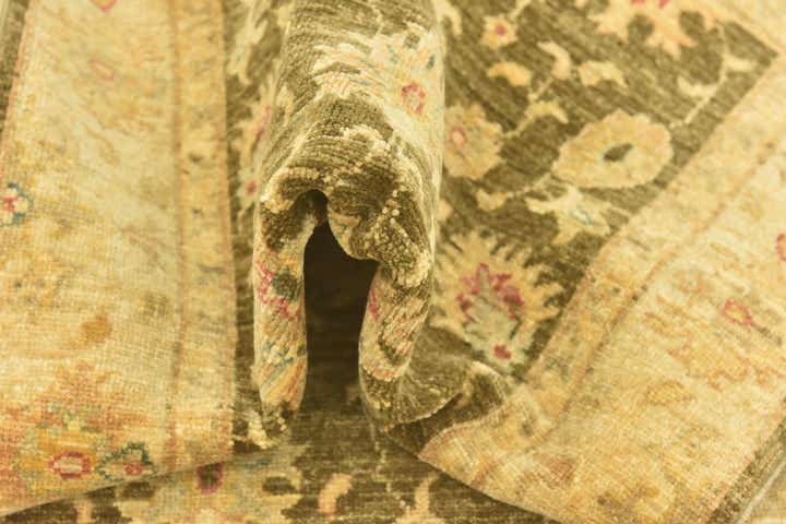 2' 5 x 10' 1 Hand Knotted Peshawar Ziegler Runner Rug