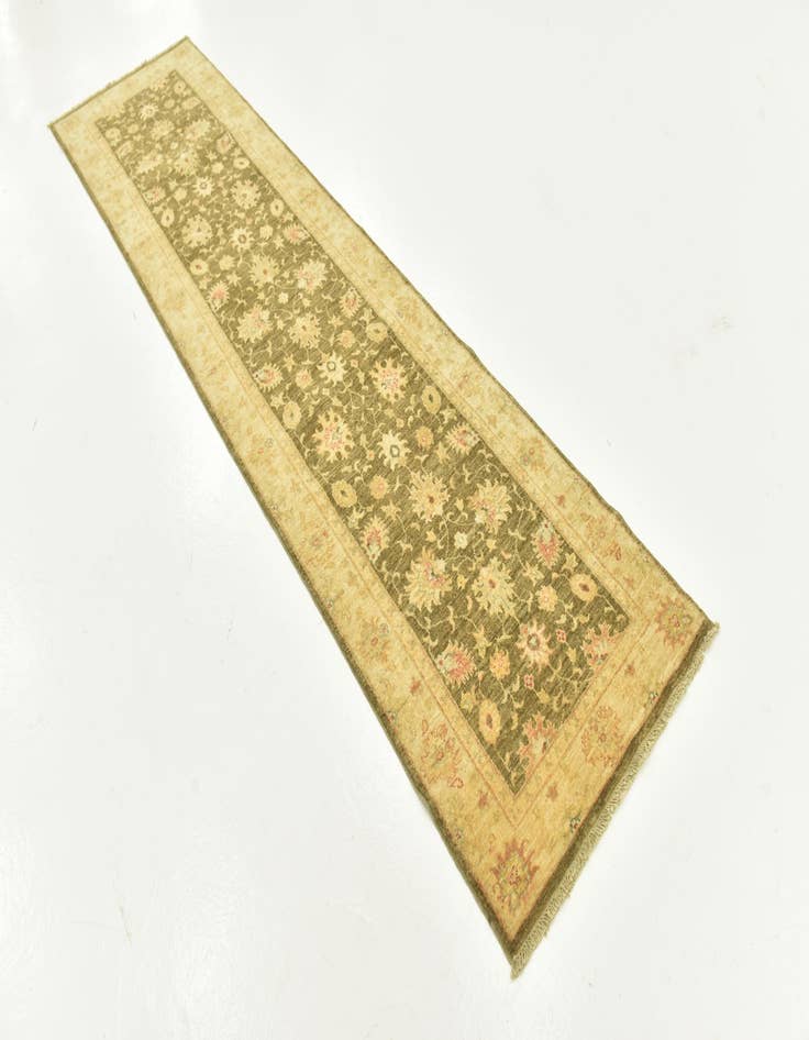 Detail image of 2' 5 x 10' 1 Hand Knotted Peshawar Ziegler Runner Rug