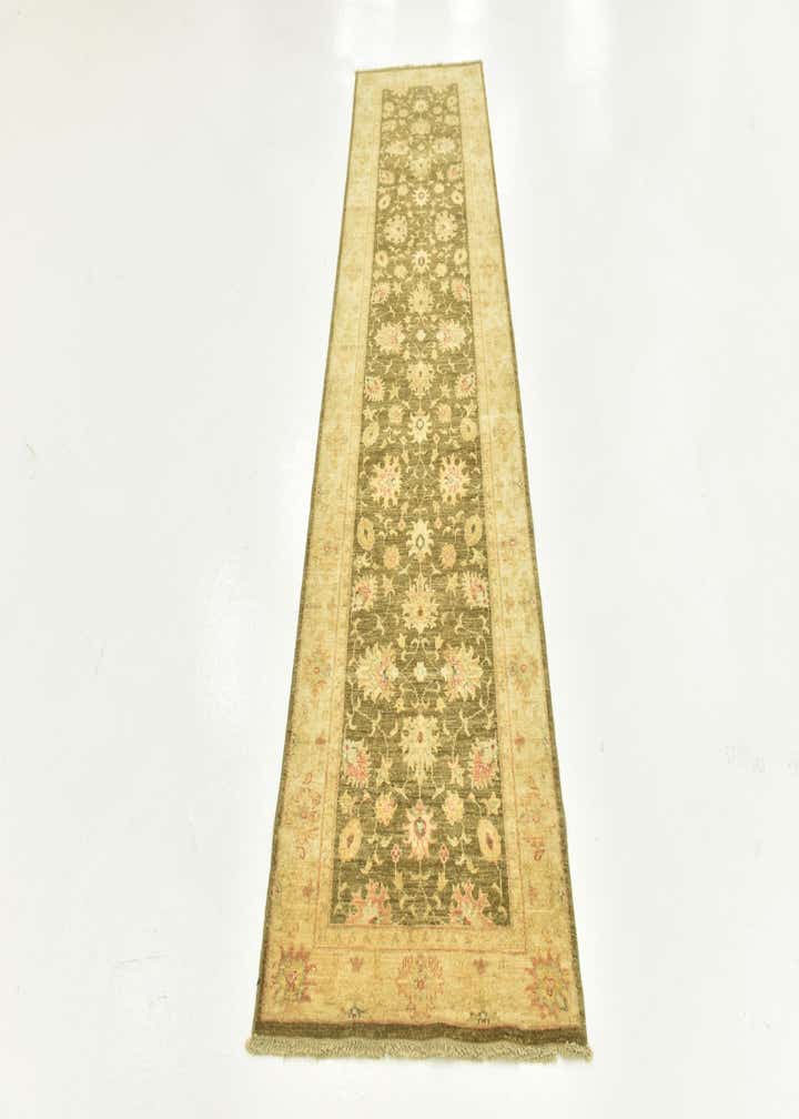 2' 5 x 10' 1 Hand Knotted Peshawar Ziegler Runner Rug
