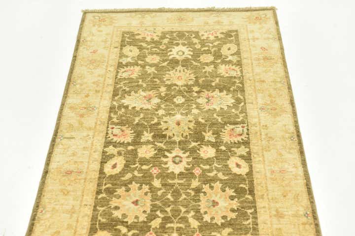 2' 5 x 10' 1 Hand Knotted Peshawar Ziegler Runner Rug