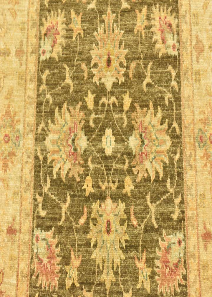 2' 5 x 10' 1 Hand Knotted Peshawar Ziegler Runner Rug