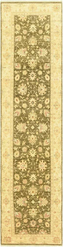 2' 5 x 10' 1 Hand Knotted Peshawar Ziegler Runner Rug