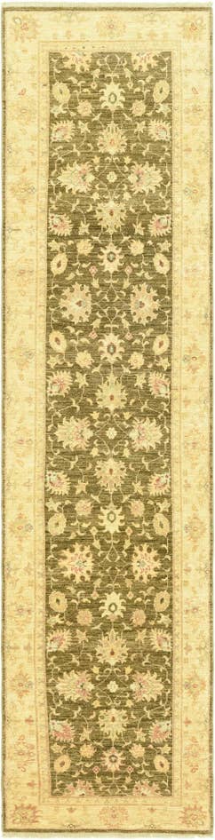 Detail image of 2' 5 x 10' 1 Hand Knotted Peshawar Ziegler Runner Rug