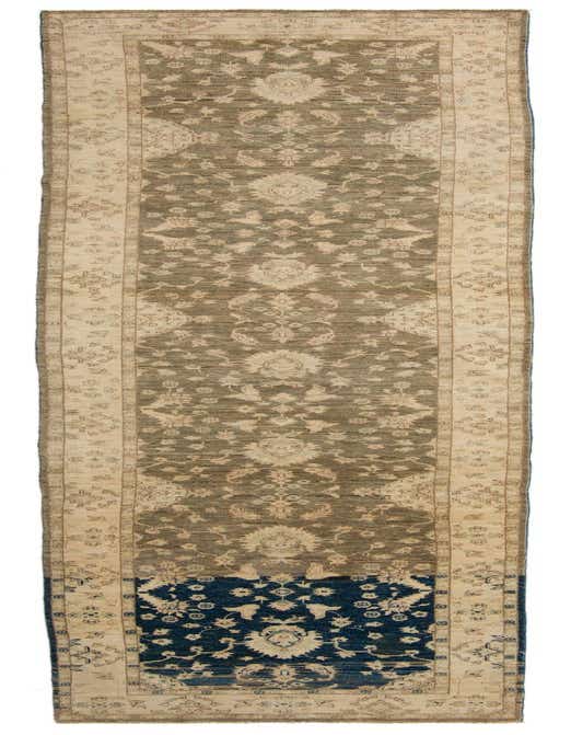 3' 3 x 14' 4 Hand Knotted Peshawar Ziegler Runner Rug