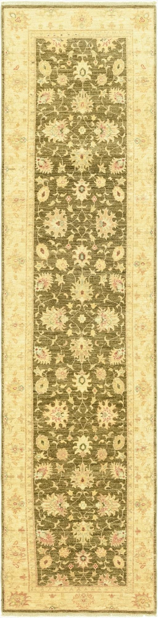 2' 5 x 10' 1  Hand Knotted Peshawar Ziegler Runner Rug