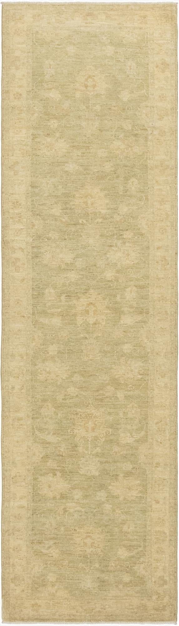 2' 7 x 9' 5  Hand Knotted Peshawar Ziegler Runner Rug