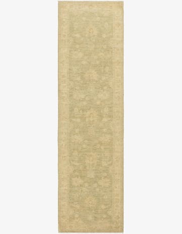 2' 7 x 9' 5 Hand Knotted Peshawar Ziegler Runner Rug