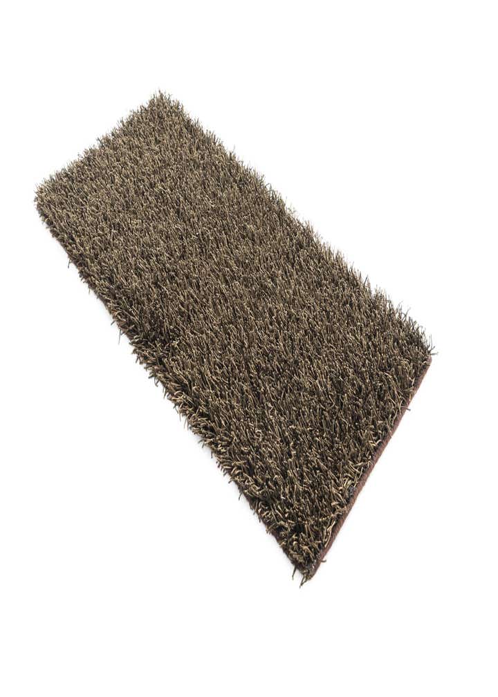 2' 4 x 4' 8 Hand Knotted Solid Shag Oriental Runner Rug