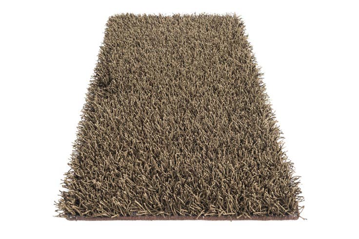 Detail image of 2' 4 x 4' 8 Hand Knotted Solid Shag Oriental Runner Rug