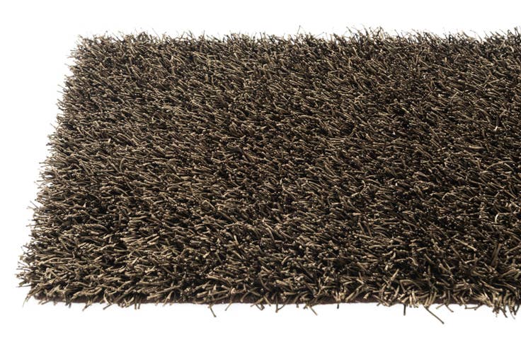 Detail image of 2' 4 x 4' 8 Hand Knotted Solid Shag Oriental Runner Rug