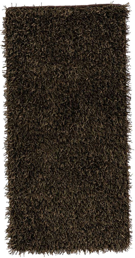 2' 4 x 4' 8 Hand Knotted Solid Shag Oriental Runner Rug