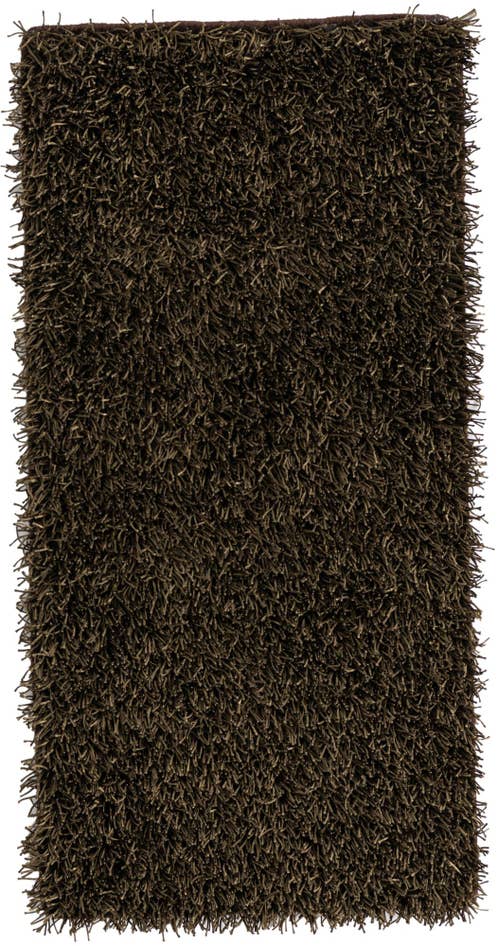 Detail image of 2' 4 x 4' 8 Hand Knotted Solid Shag Oriental Runner Rug