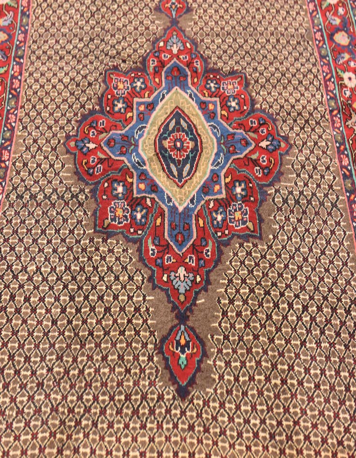 Detail image of 5' x 10' 2 Hand Knotted Songhor Persian Wool Runner Rug