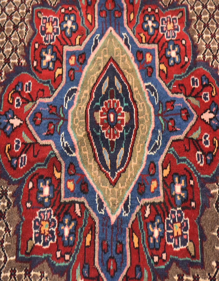Detail image of 5' x 10' 2 Hand Knotted Songhor Persian Wool Runner Rug