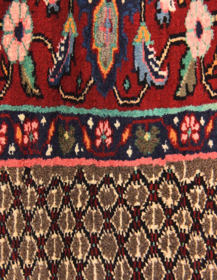 Detail image of 5' x 10' 2 Hand Knotted Songhor Persian Wool Runner Rug