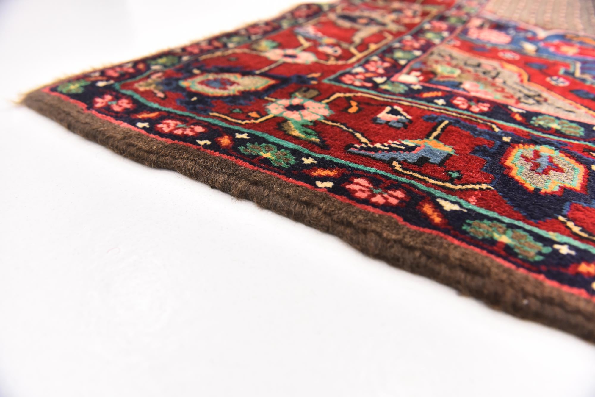 5' x 10' 2 Hand Knotted Songhor Persian Wool Runner Rug