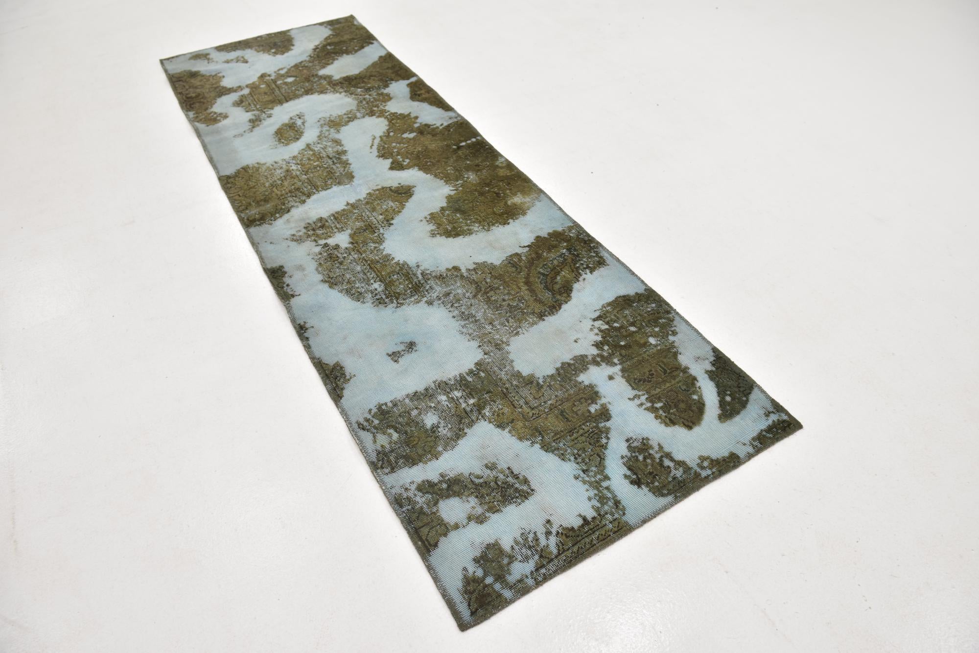 3' x 9' Hand Knotted Ultra Vintage Persian Wool Runner Rug