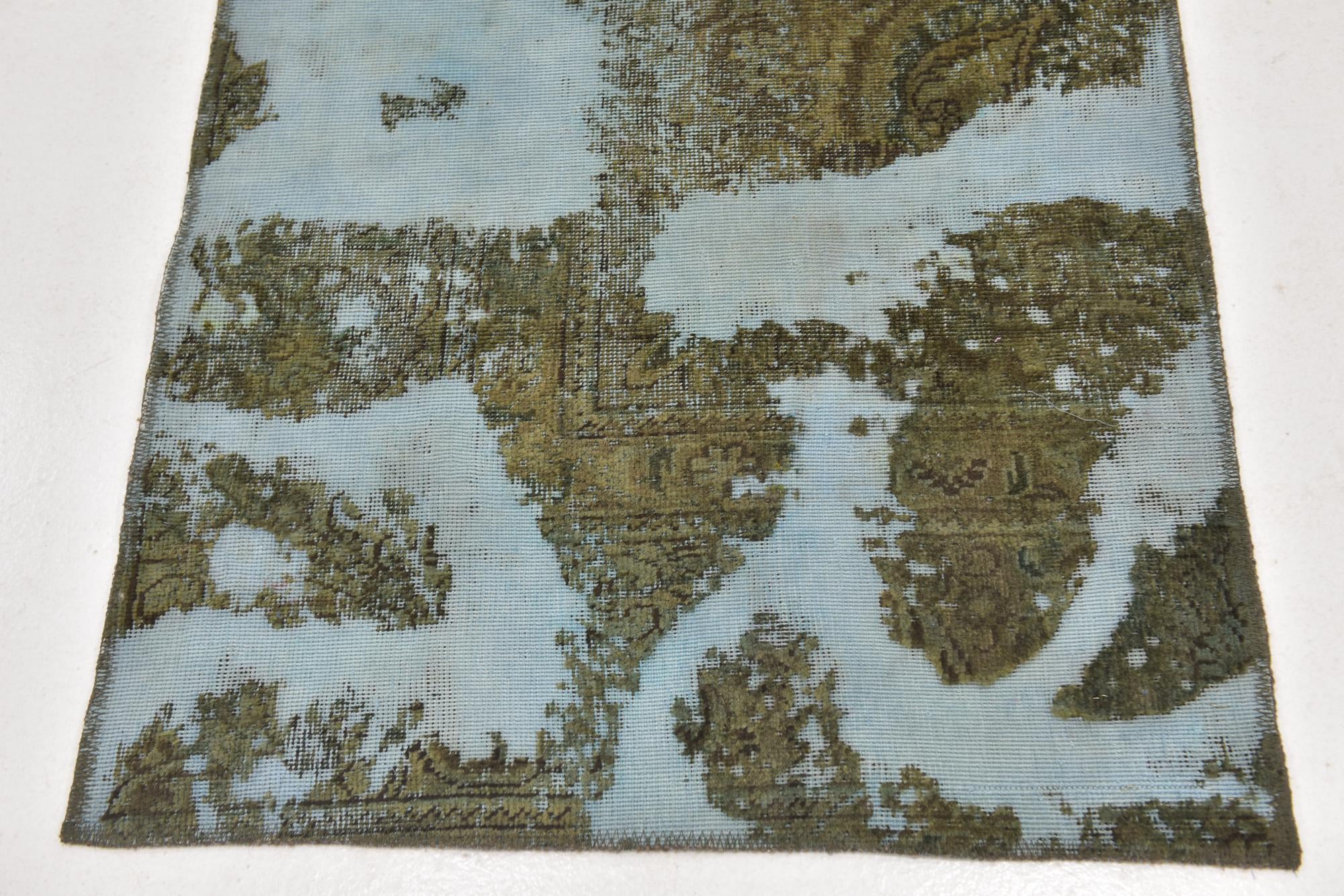 3' x 9' Hand Knotted Ultra Vintage Persian Wool Runner Rug