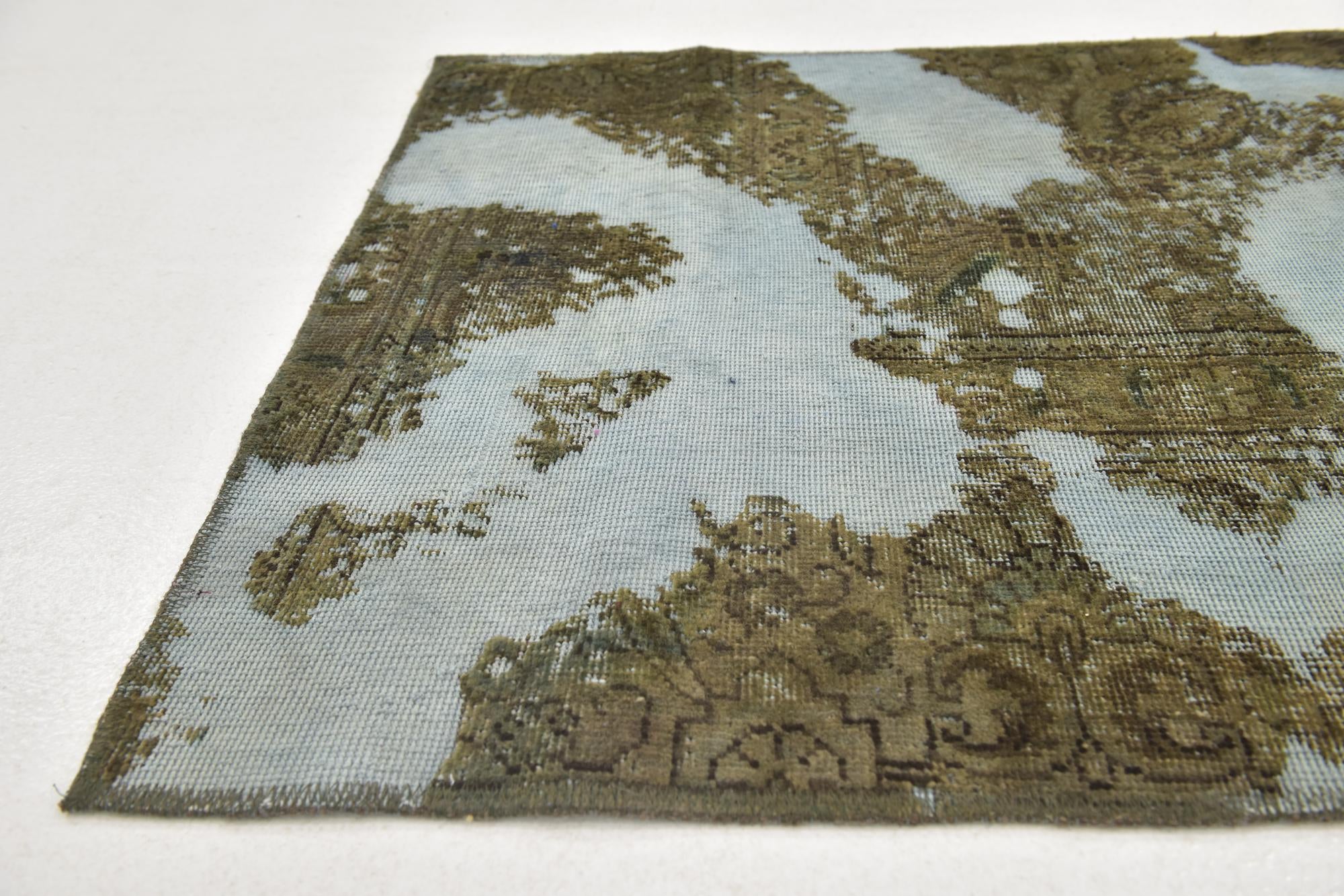 3' x 9' Hand Knotted Ultra Vintage Persian Wool Runner Rug