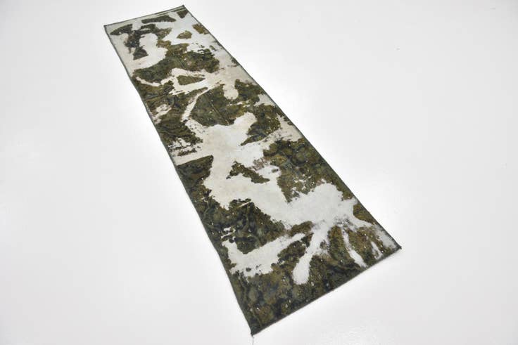 Detail image of 2' x 7' 10 Hand Knotted Ultra Vintage Persian Wool Runner Rug