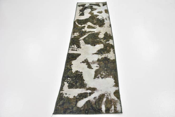 Detail image of 2' x 7' 10 Hand Knotted Ultra Vintage Persian Wool Runner Rug