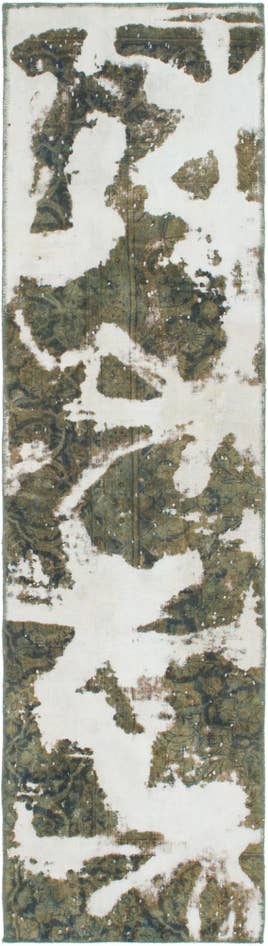 Detail image of 2' x 7' 10 Hand Knotted Ultra Vintage Persian Wool Runner Rug