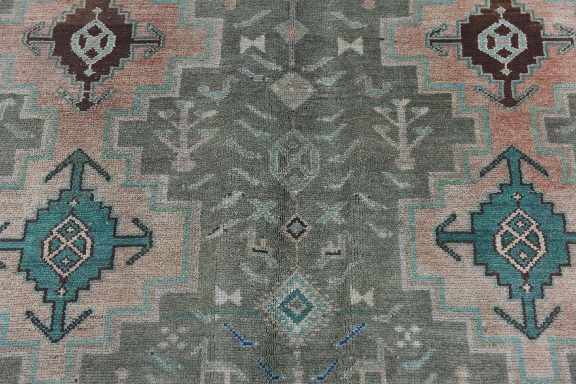 5' x 11' 3 Hand Knotted Ultra Vintage Persian Wool Runner Rug