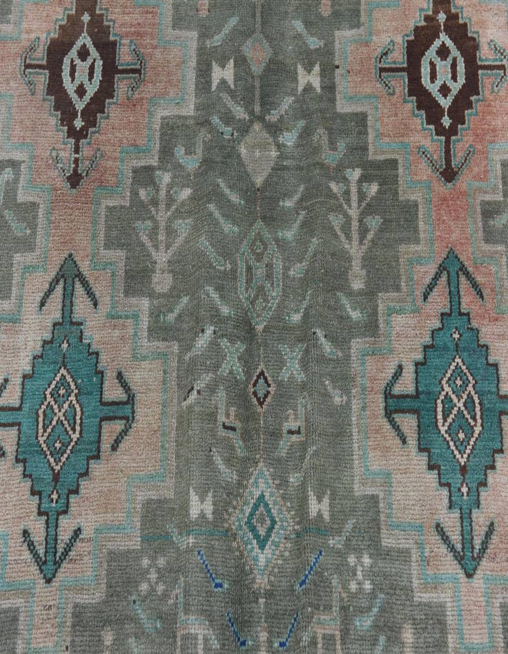 Detail image of 5' x 11' 3  Hand Knotted Ultra Vintage Persian Wool Runner Rug