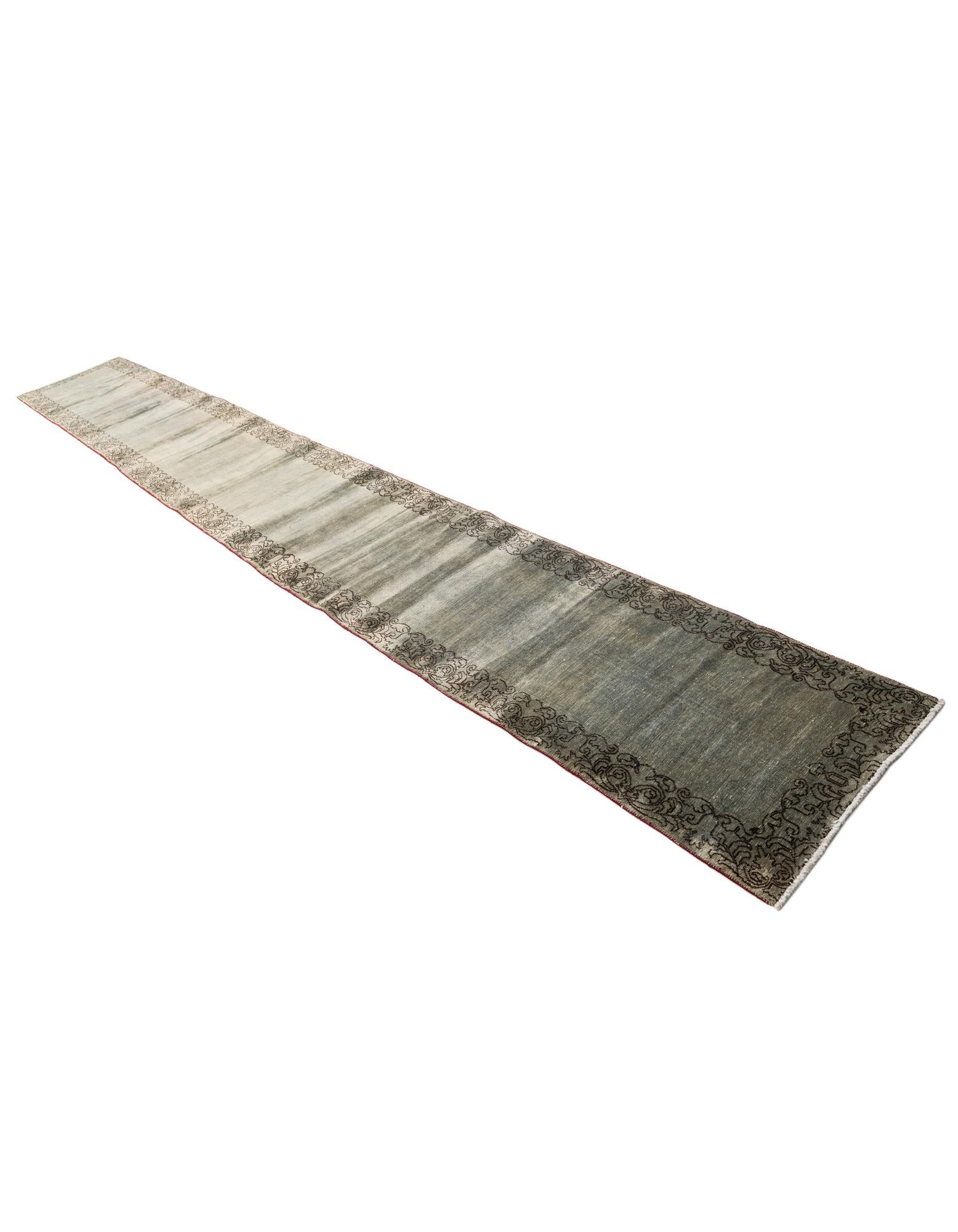 2' 5 x 17' 10 Hand Knotted Ultra Vintage Persian Wool Runner Rug