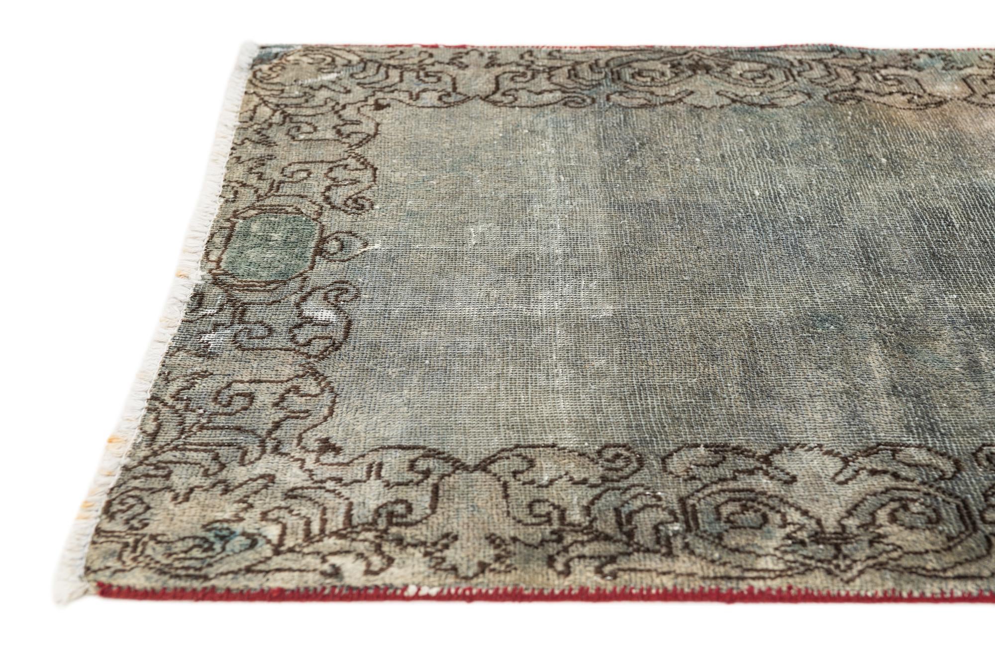 2' 5 x 17' 10 Hand Knotted Ultra Vintage Persian Wool Runner Rug