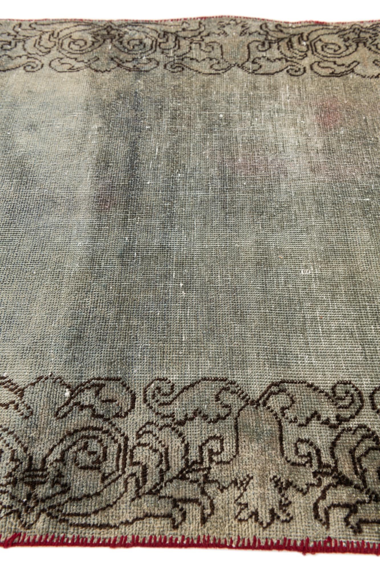 2' 5 x 17' 10 Hand Knotted Ultra Vintage Persian Wool Runner Rug