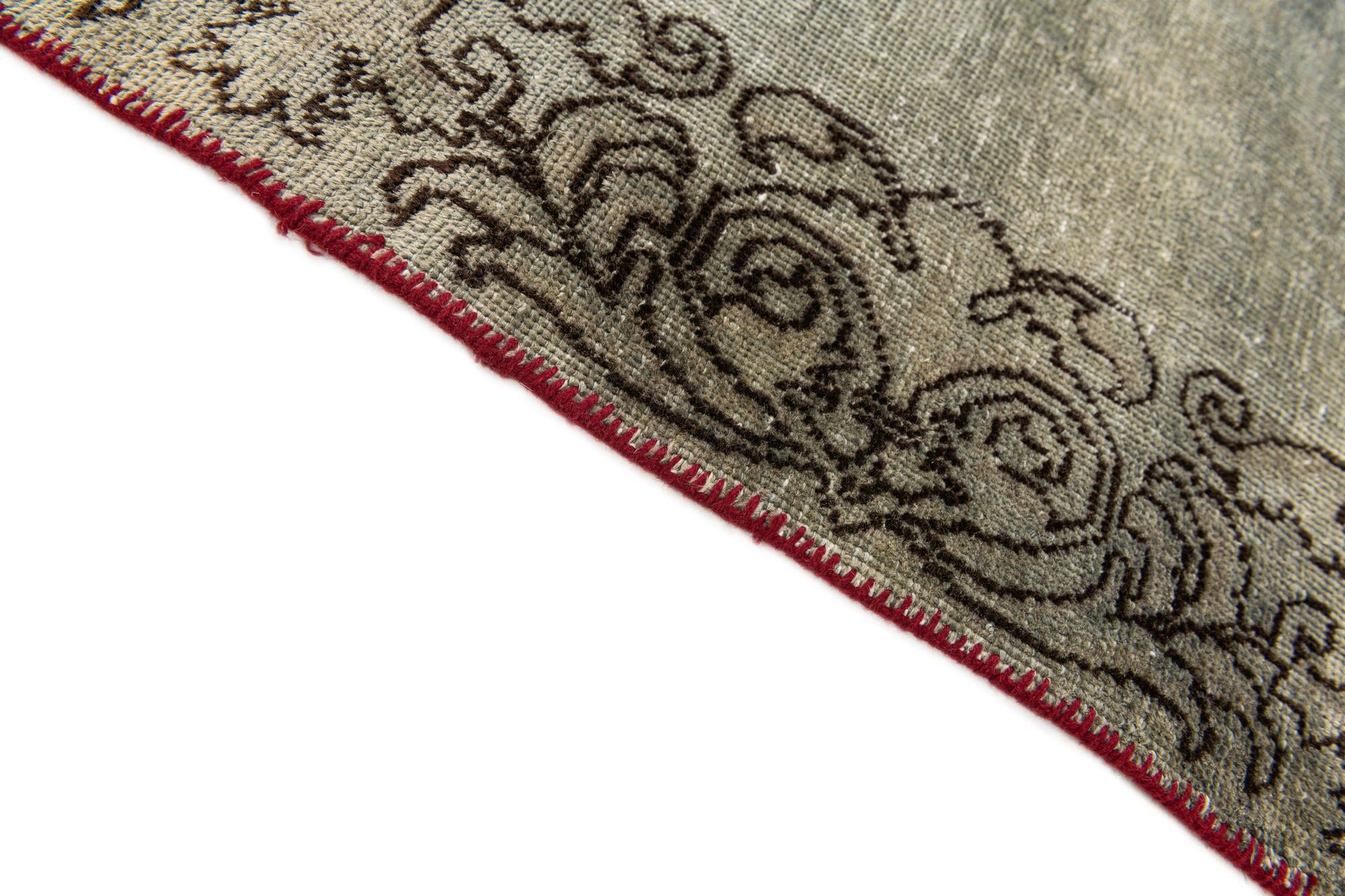 2' 5 x 17' 10 Hand Knotted Ultra Vintage Persian Wool Runner Rug