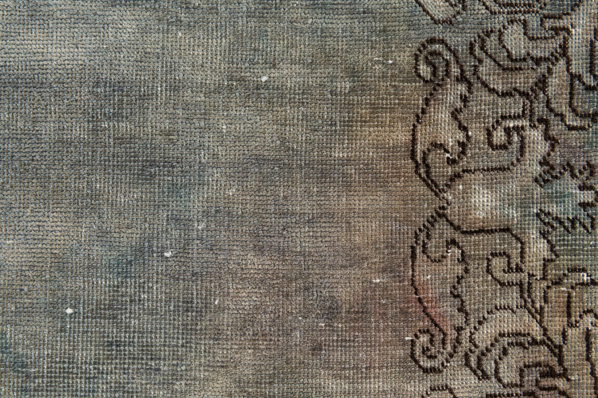 2' 5 x 17' 10 Hand Knotted Ultra Vintage Persian Wool Runner Rug
