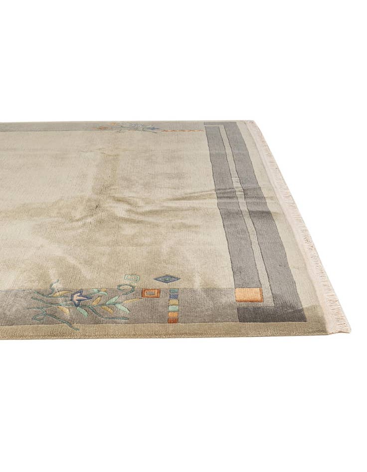 Detail image of 6' 8 x 6' 11  Hand Knotted Nepal Wool Square Rug