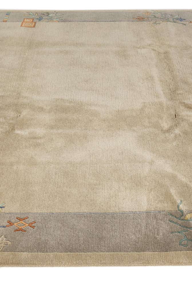 6' 8 x 6' 11 Hand Knotted Nepal Wool Square Rug
