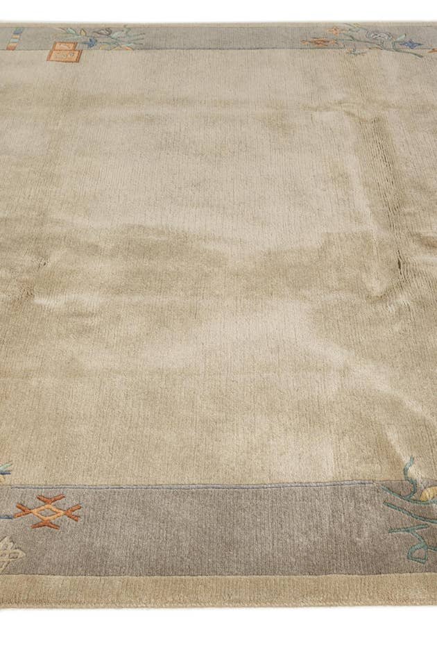 Detail image of 6' 8 x 6' 11 Hand Knotted Nepal Wool Square Rug