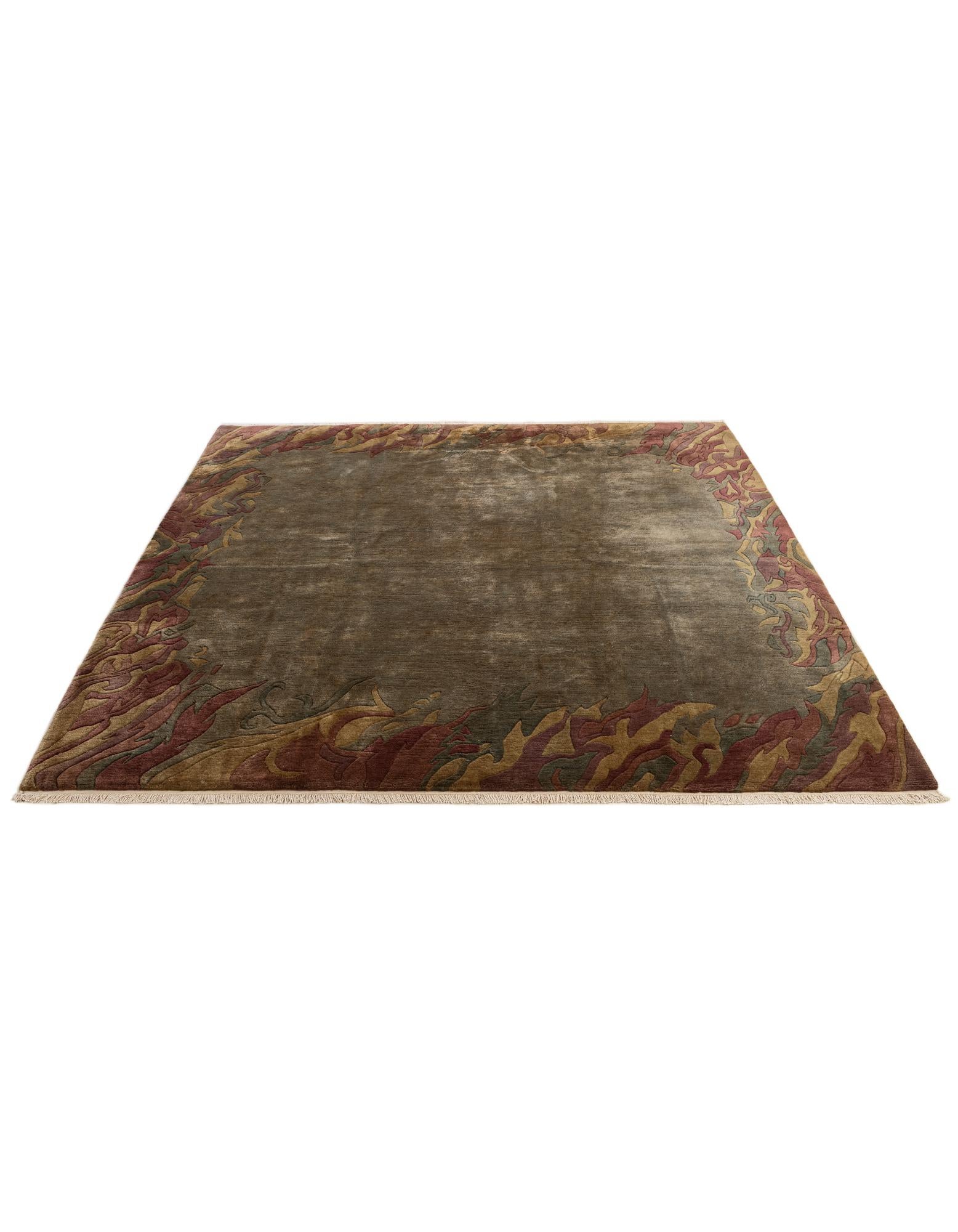8' 6 x 8' 6 Hand Knotted Nepal Wool Square Rug