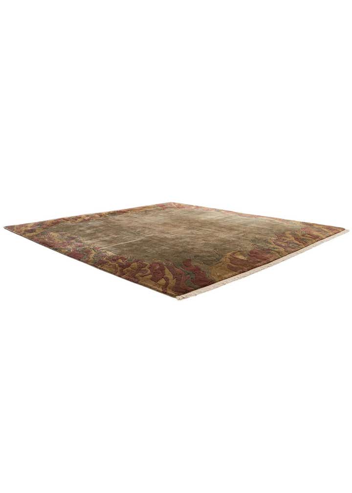 8' 6 x 8' 6 Hand Knotted Nepal Wool Square Rug
