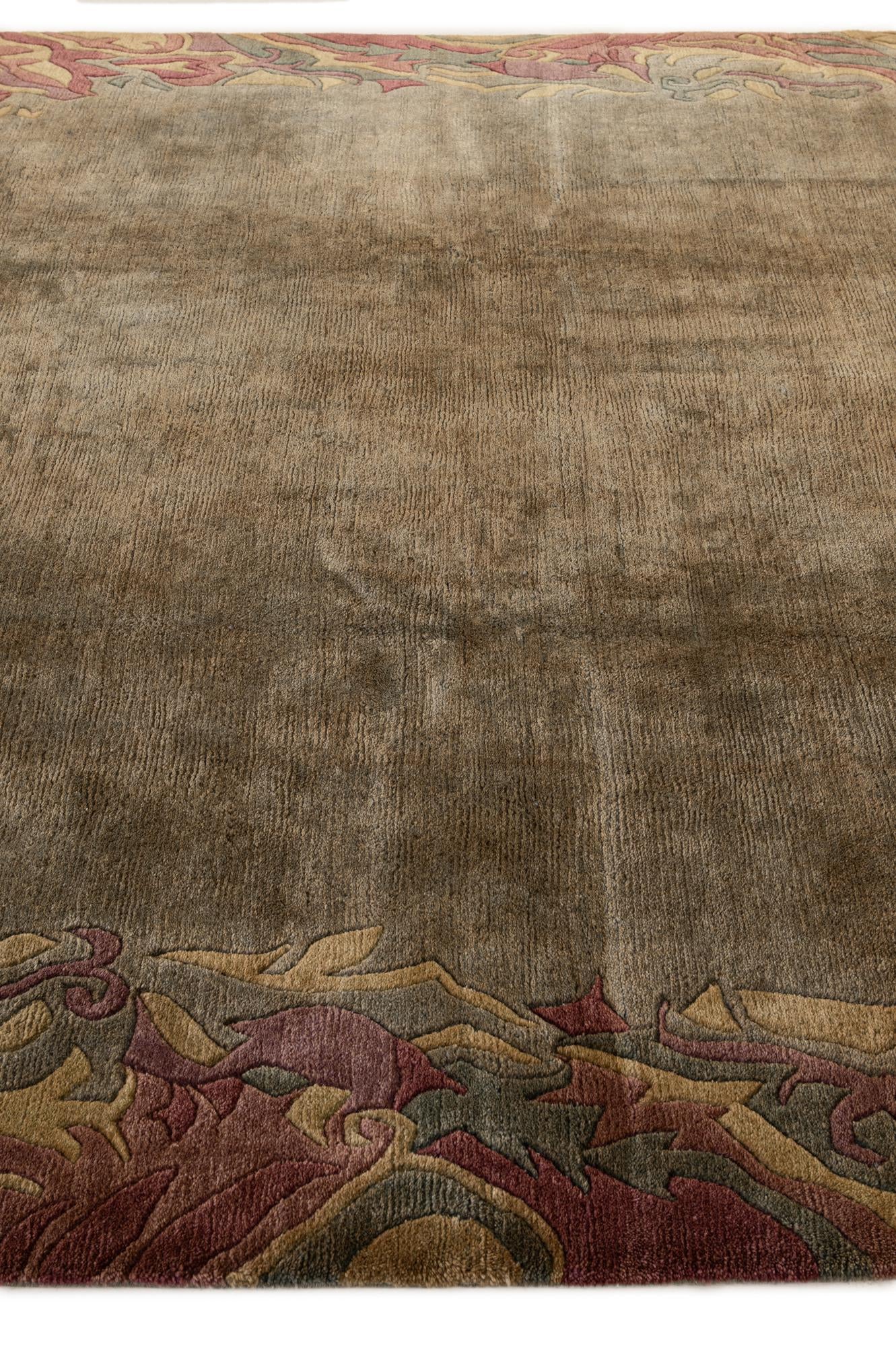 8' 6 x 8' 6 Hand Knotted Nepal Wool Square Rug
