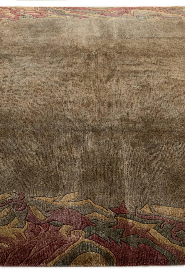 Detail image of 8' 6 x 8' 6 Hand Knotted Nepal Wool Square Rug