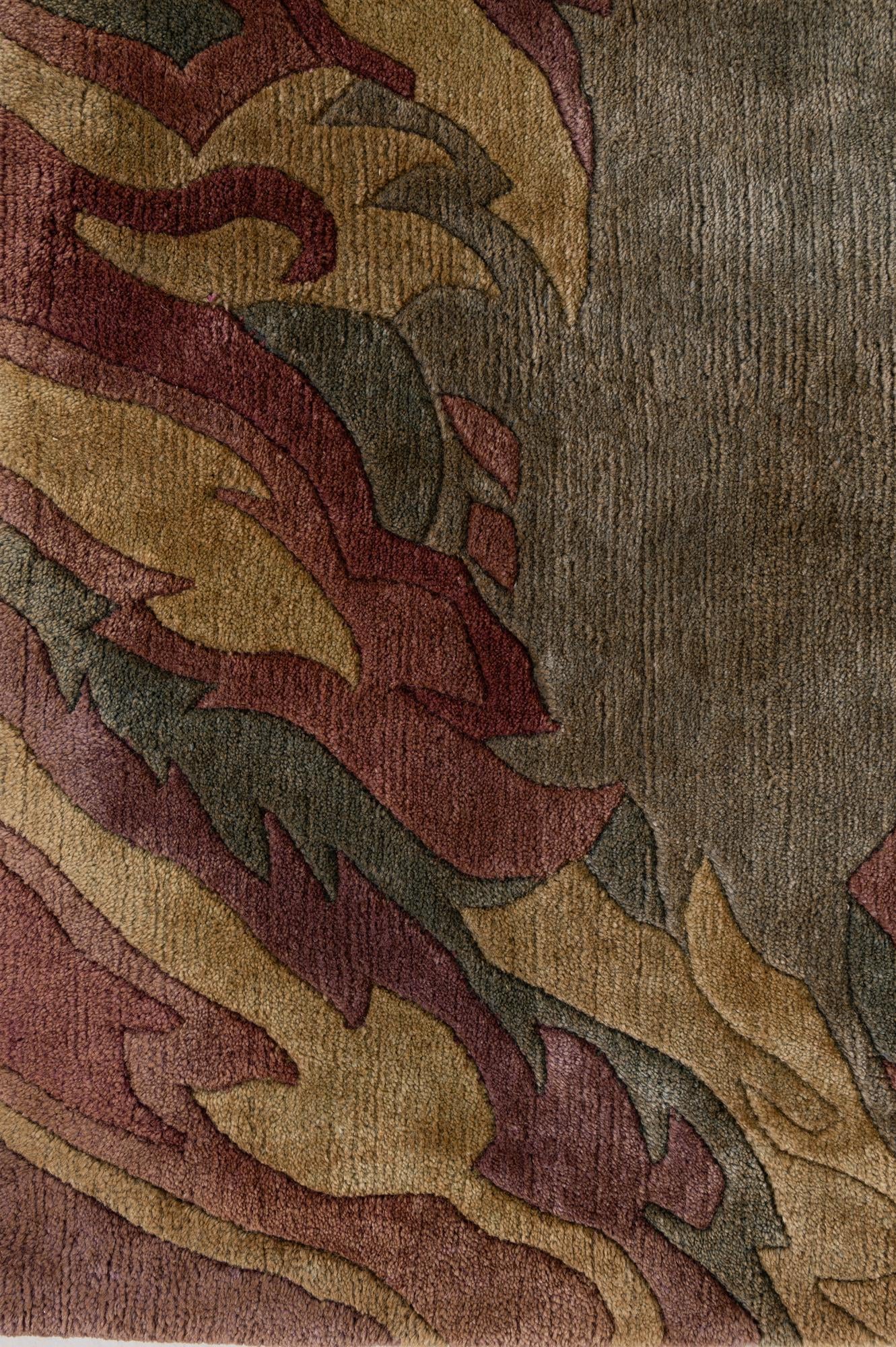 8' 6 x 8' 6 Hand Knotted Nepal Wool Square Rug