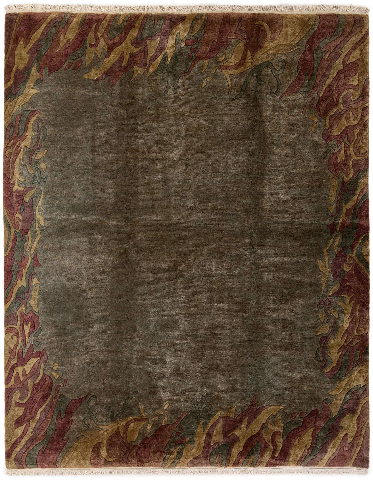 8' 6 x 8' 6 Hand Knotted Nepal Wool Square Rug