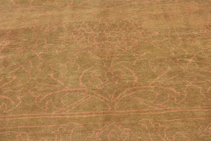9' 2 x 10' 5 Hand Knotted Oushak Wool Square Rug