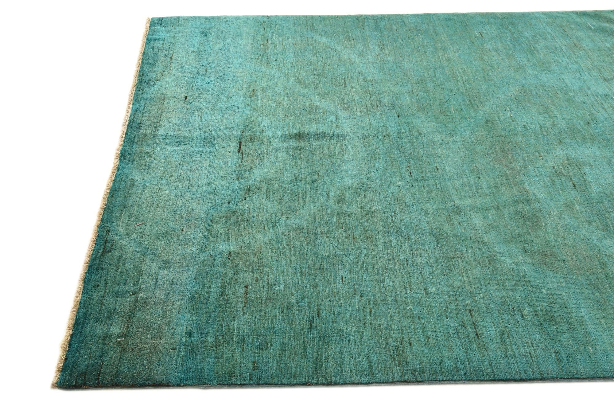 5' 3 x 6' 6 Hand Knotted Over-Dyed Ziegler Square Rug